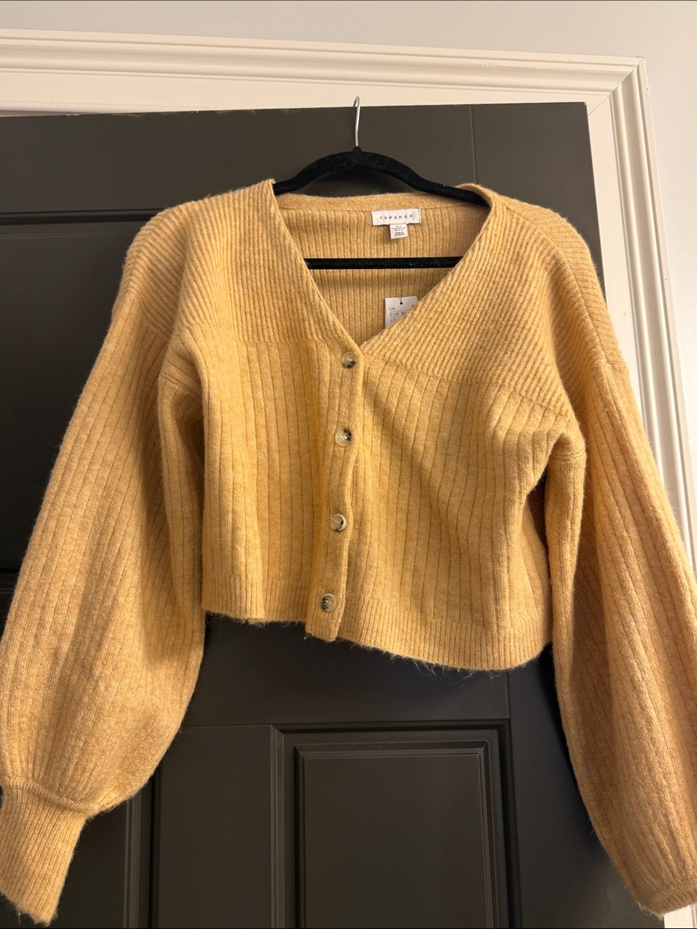 Tan Button Up Sweater Size 4-6